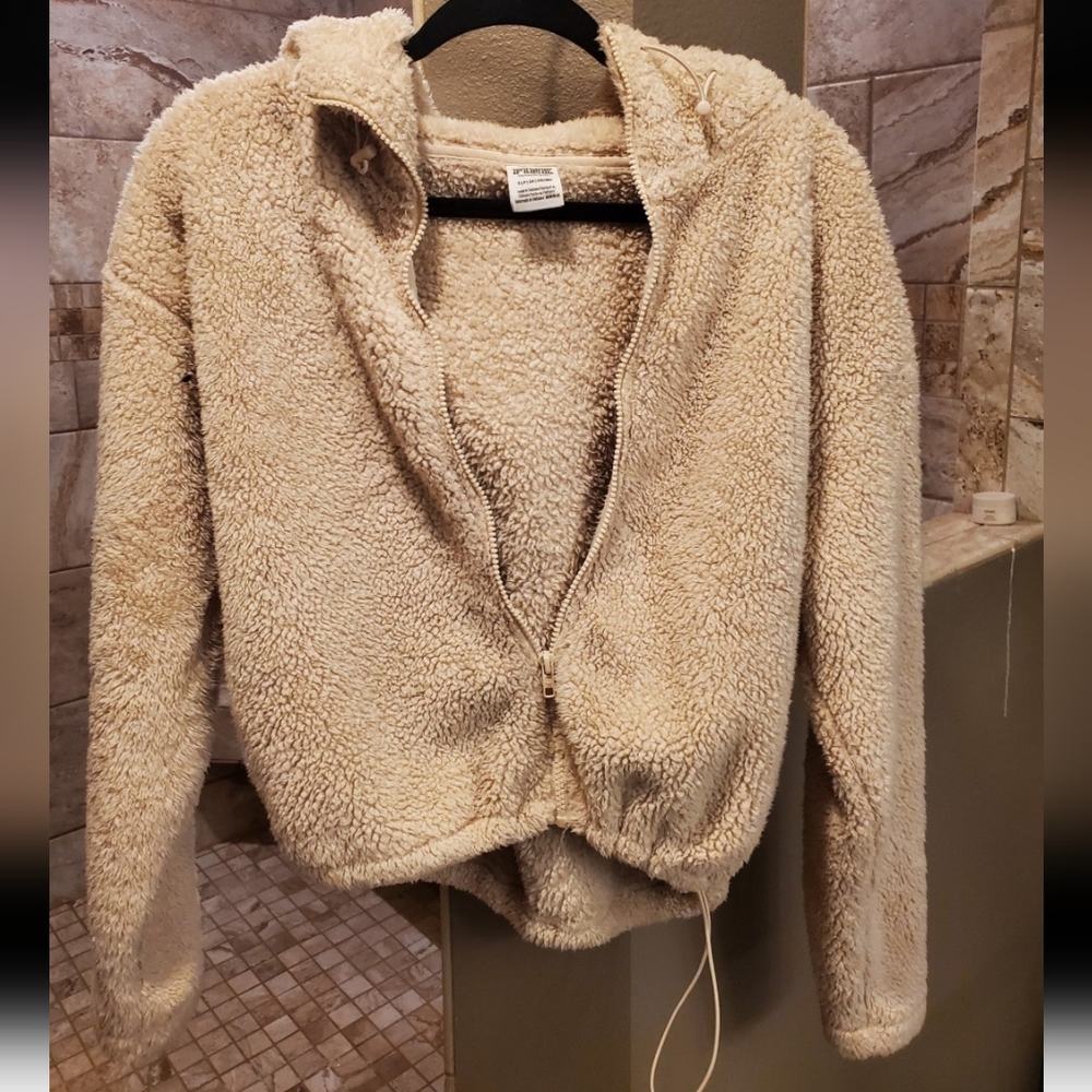 Pink sherpa jacket